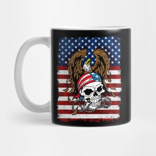 Patriotic Skull US Flag Mug